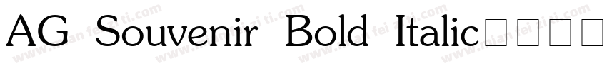 AG Souvenir Bold Italic字体下载字体转换